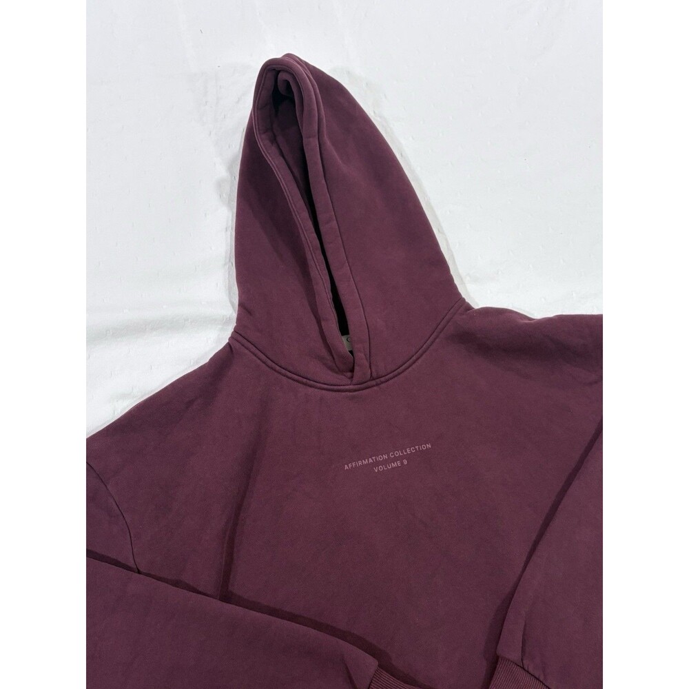 Comfrt Affirmation Collection Volume 9 Hoodie Mega Maroon Purple Burgundy Size L - Picture 11 of 16